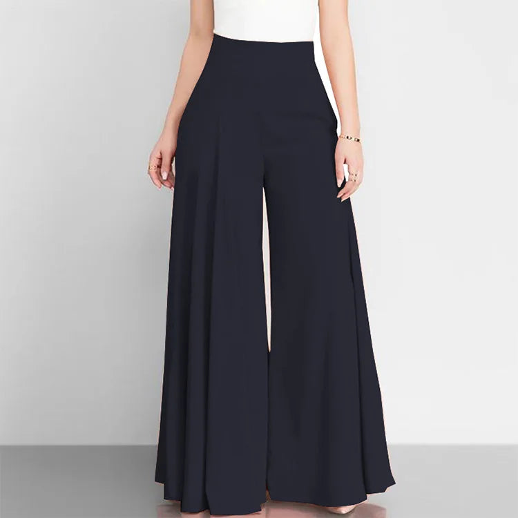 Elegant High Waist Wide Leg Pants for Women – Casual Office Chic