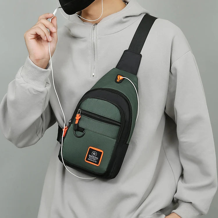 Waterproof Men's Outdoor Hiking and Biking Crossbody Shoulder Bag