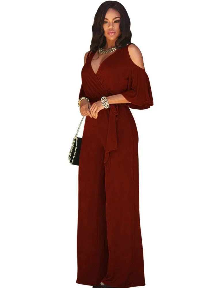 Women’s Sexy Deep V-Neck Romper