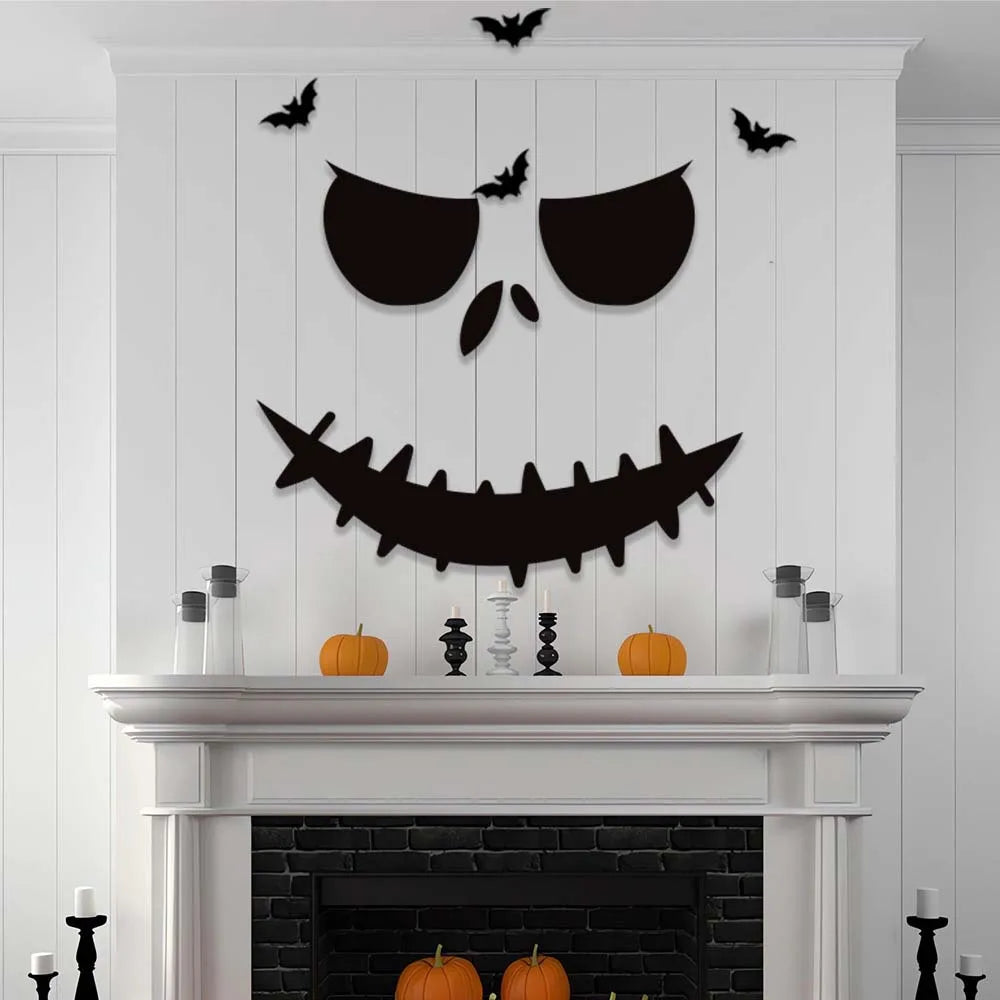 Halloween Door & Window Stickers – Haunted House Horror Decorations for Home, Glass, Walls & Halloween Parties