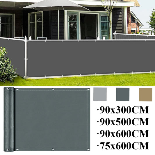 Balcony Privacy Screen Fence Cover – UV Protection, Waterproof & Weatherproof Windscreen