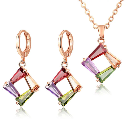 Fashion Jewelry Necklace & Earrings Set