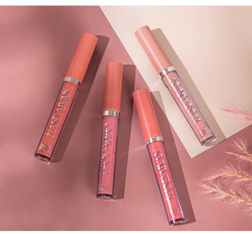 HANDAIYAN Set of 6 Non-Stick Liquid Lipsticks in Cup Packaging