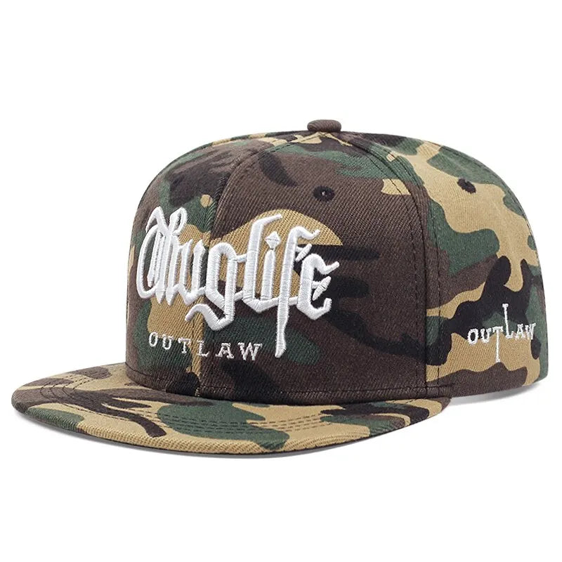"1 Pcs Fashion Fastball CAP Thug life Embroidery Hip hop Baseball Cap Snapback