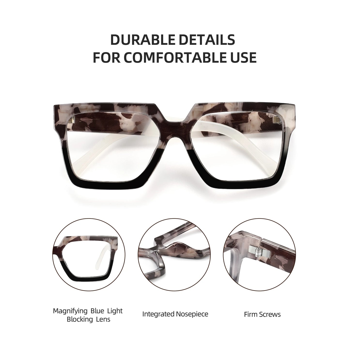 JM Reading Glasses – Stylish Blue Light Blocking Readers for Men & Women