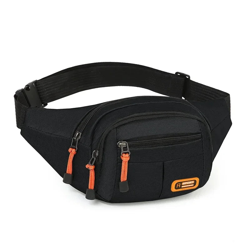 Oxford Waterproof Waist Bag for Men & Women – Large Capacity, Multifunctional Belt Pouch
