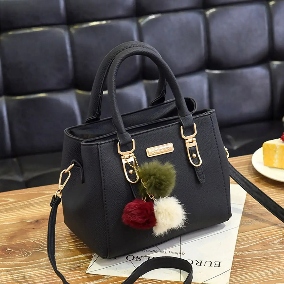 PU Leather Vintage Tassel Women’s Handbag