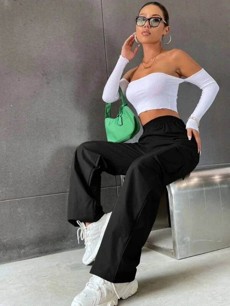 Women's Baggy Joggers Pants – Casual Chic Cargo Style