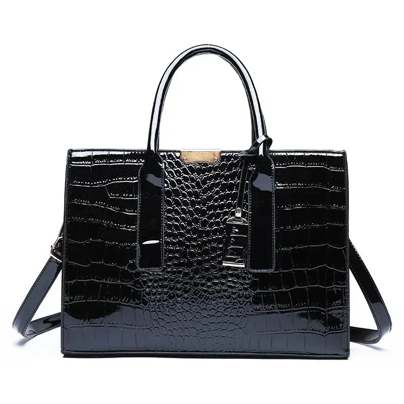 Luxury Vintage Women’s Crocodile Pattern Handbag