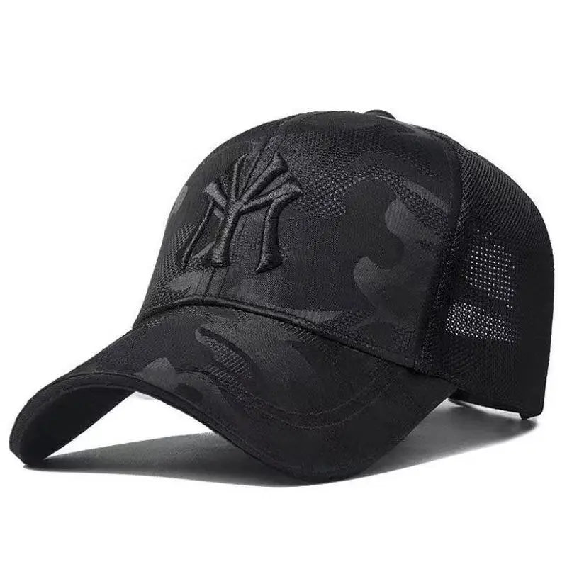 Fashion Letter Embroidery Camouflage Baseball Hat – Spring & Autumn Outdoor Cap