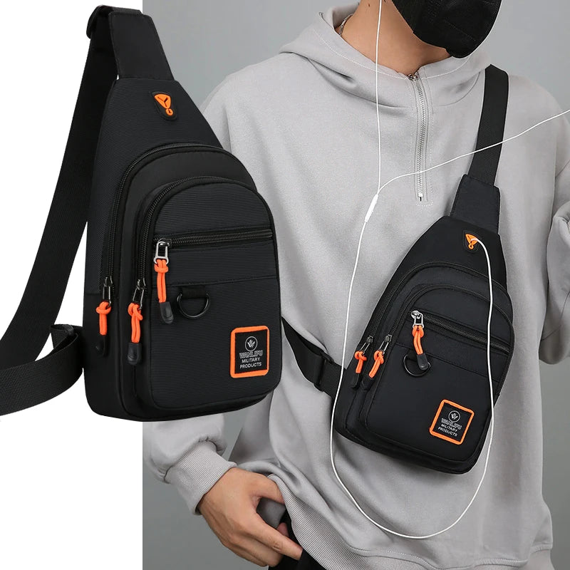 Waterproof Men's Outdoor Hiking and Biking Crossbody Shoulder Bag