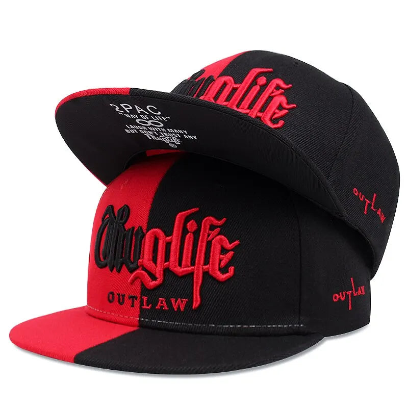 "1 Pcs Fashion Fastball CAP Thug life Embroidery Hip hop Baseball Cap Snapback