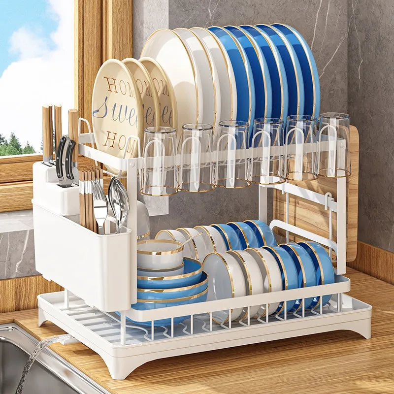 Kitchen Drainage Rack – Multifunctional Dish & Utensil Organizer