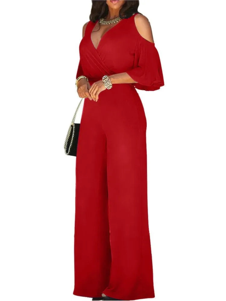 Women’s Sexy Deep V-Neck Romper