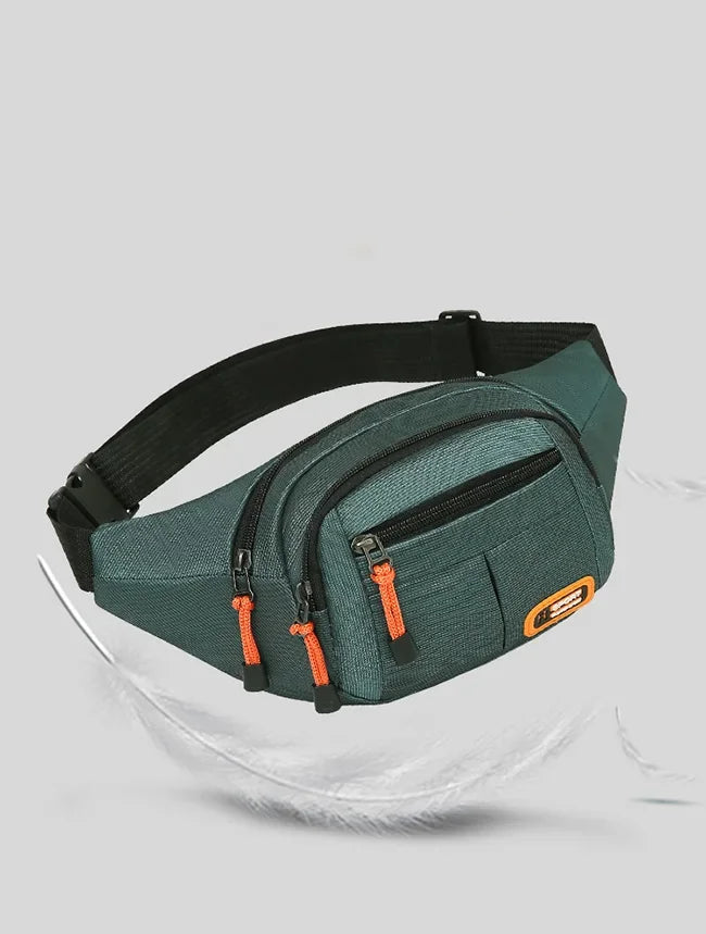 Oxford Waterproof Waist Bag for Men & Women – Large Capacity, Multifunctional Belt Pouch