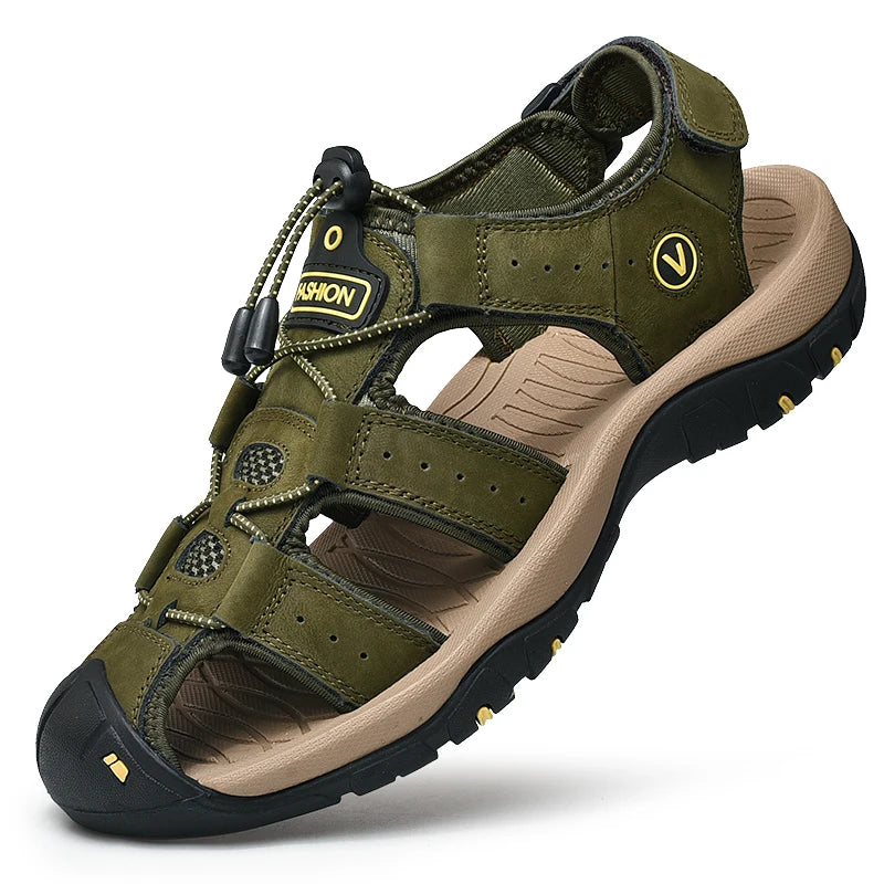 Men's Genuine Leather Summer Sandals
