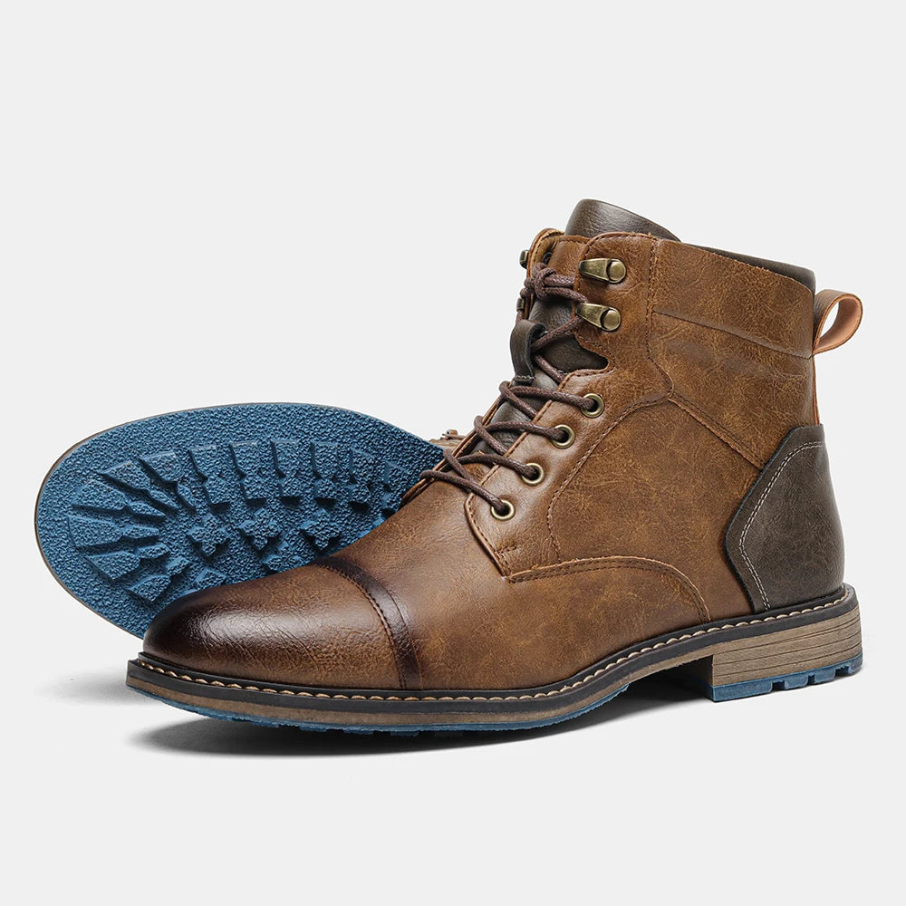 Retro Men’s Leather Boots