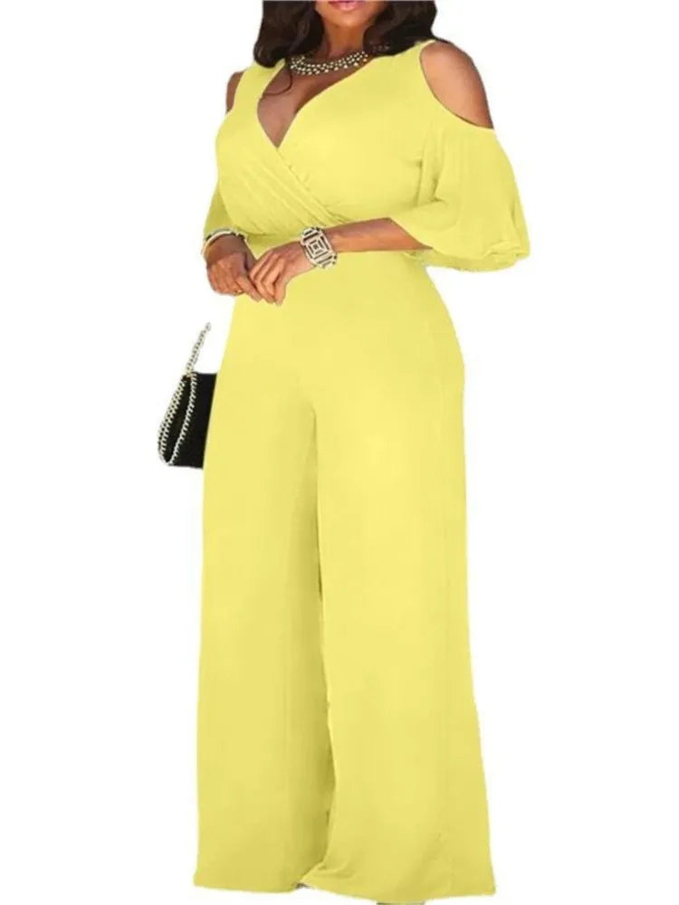 Women’s Sexy Deep V-Neck Romper