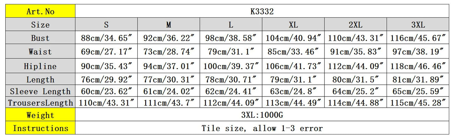 Pant Set Women Two-Piece Matching Outfit