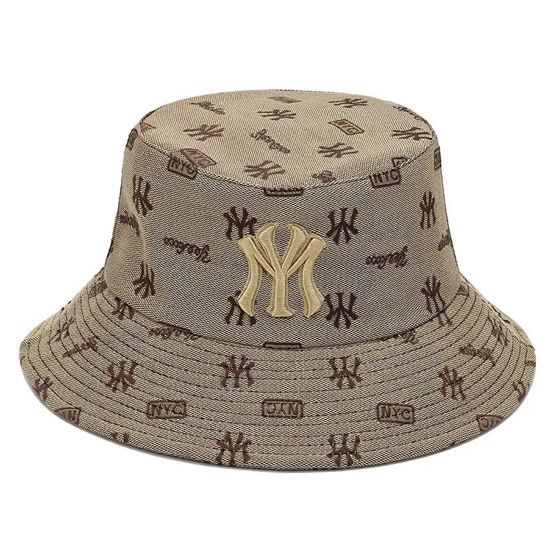 Unisex Letter Embroidery Fisherman Hat – Summer Sun Protection Bucket Hat
