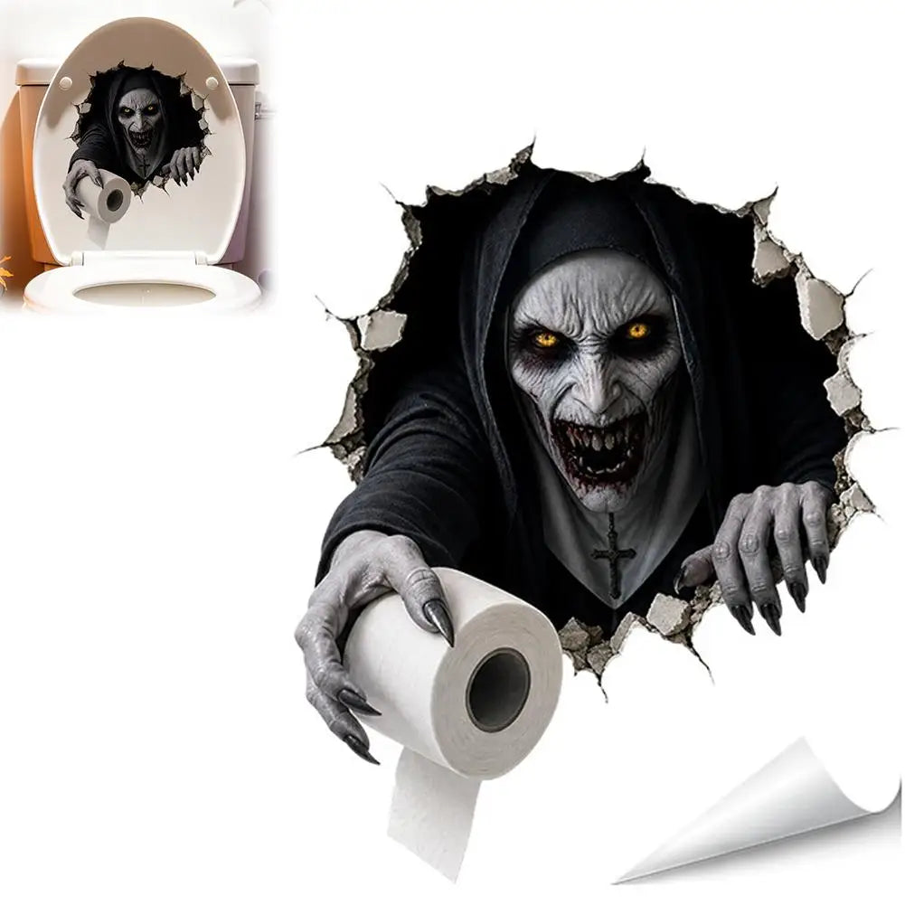 Halloween Wall Stickers – Scary Ghost Wall Decals for Bedroom, Living Room, Bar, and Party Decorations