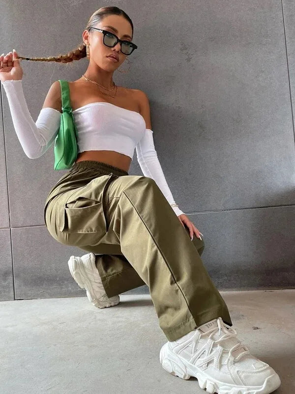 Women's Baggy Joggers Pants – Casual Chic Cargo Style