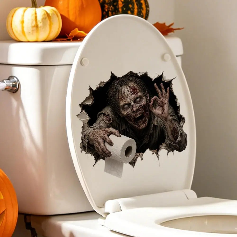 Halloween Wall Stickers – Scary Ghost Wall Decals for Bedroom, Living Room, Bar, and Party Decorations