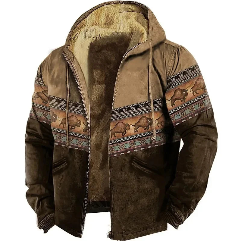 Thickened Fleece-Lined Double Layered Cotton Jacket