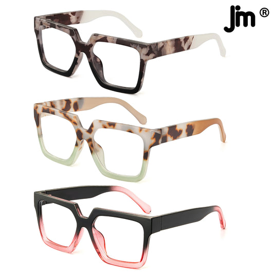 JM Reading Glasses – Stylish Blue Light Blocking Readers for Men & Women