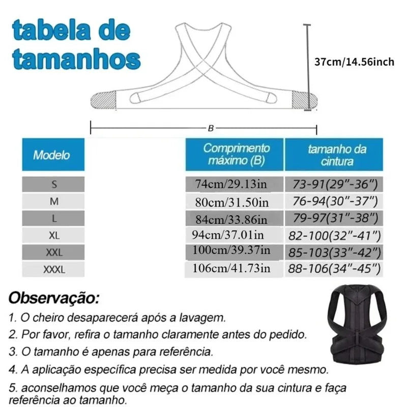 Reinforced Belt Lumbar Posture Corrector Vest