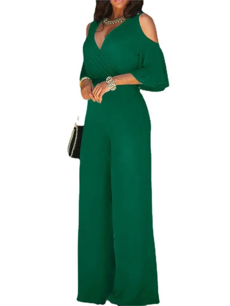 Women’s Sexy Deep V-Neck Romper