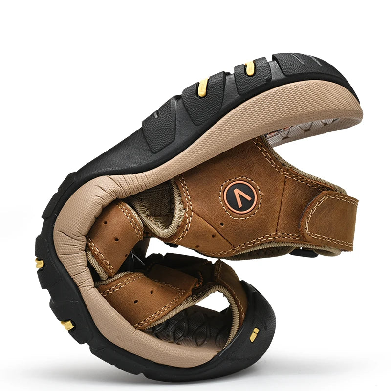 Men's Genuine Leather Summer Sandals
