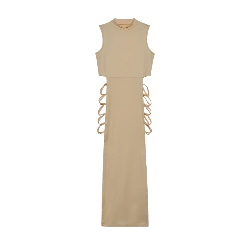 Criss cross cut-out bodycon dress