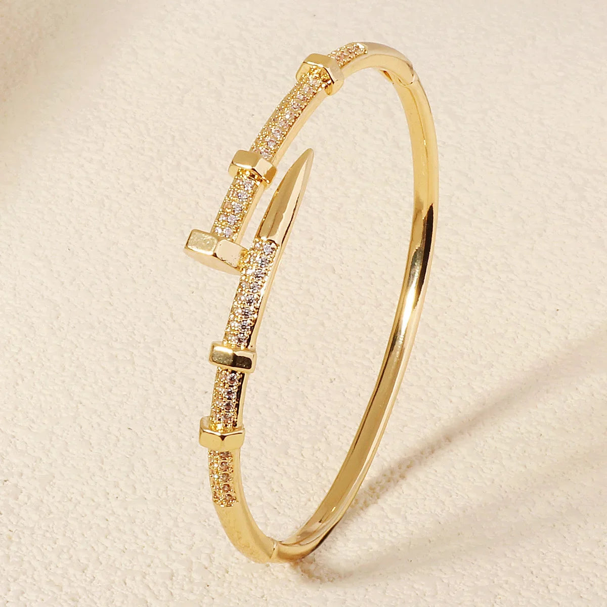 Elegant Zircon Nail Bracelet