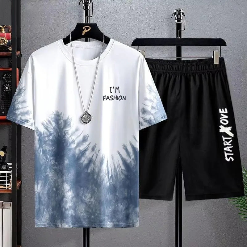 Men’s Summer Quick-Dry 3D Printed Sports Set