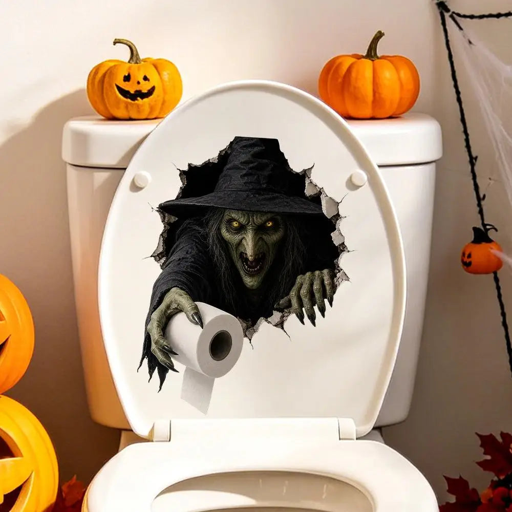Halloween Wall Stickers – Scary Ghost Wall Decals for Bedroom, Living Room, Bar, and Party Decorations