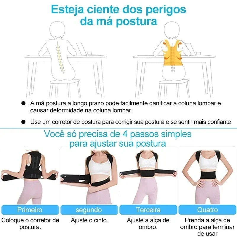 Reinforced Belt Lumbar Posture Corrector Vest