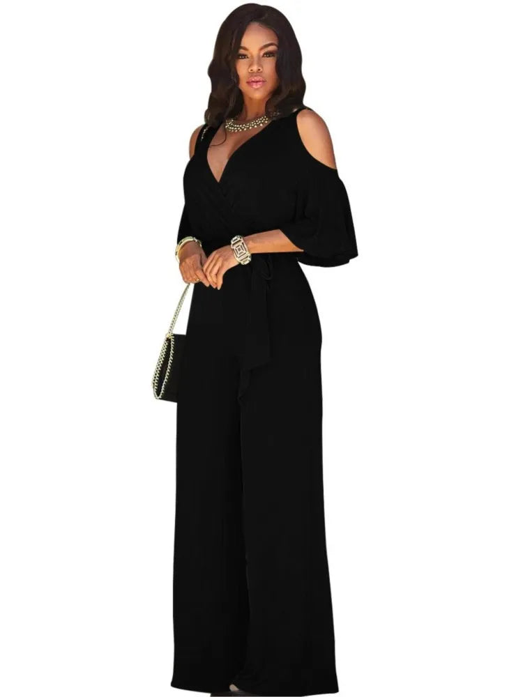 Women’s Sexy Deep V-Neck Romper