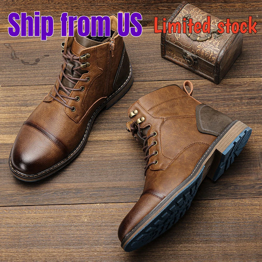 Retro Men’s Leather Boots