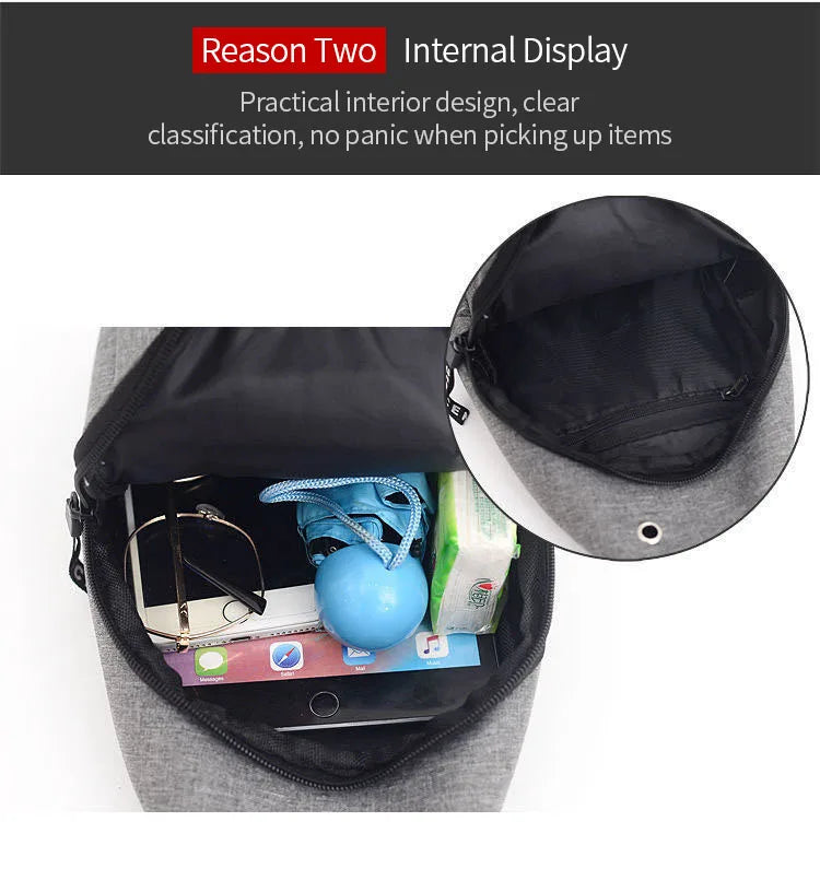 Men’s Waterproof Hip Pack – Large Capacity & Adjustable Strap