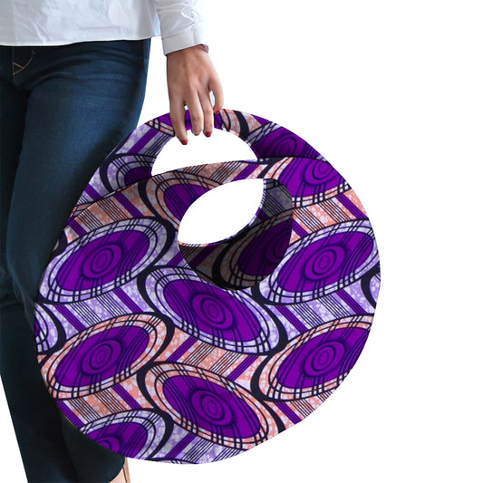 Round Beach Bag – Bohemian Handmade Woven Clutch