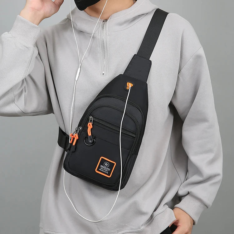 Waterproof Men's Outdoor Hiking and Biking Crossbody Shoulder Bag