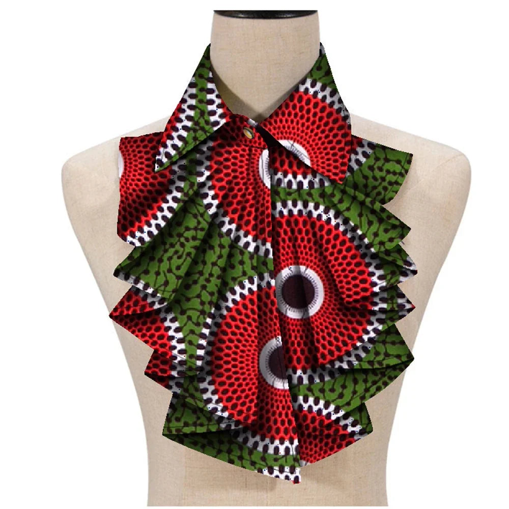 New Fashion African Print Ankara Tie for Women – Triangle Cravat