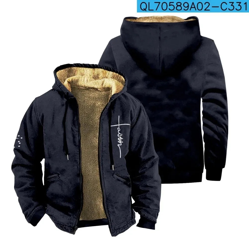 Thickened Fleece-Lined Double Layered Cotton Jacket