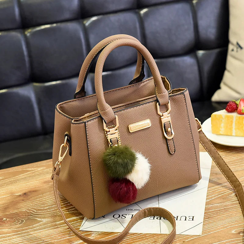 PU Leather Vintage Tassel Women’s Handbag