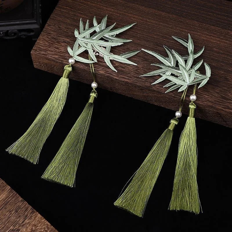 Retro Imitation Pearl Hairpin & Hair Clip, Cheongsam-Inspired Ancient Jewelry
