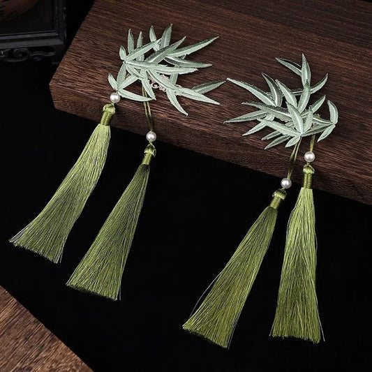 Retro Imitation Pearl Hairpin & Hair Clip, Cheongsam-Inspired Ancient Jewelry