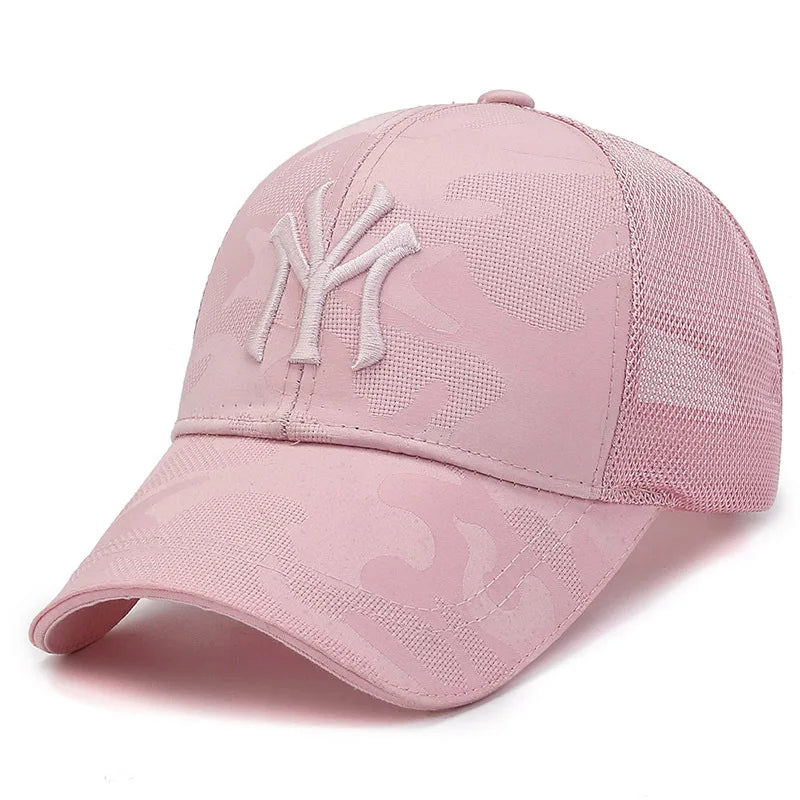 Fashion Letter Embroidery Camouflage Baseball Hat – Spring & Autumn Outdoor Cap