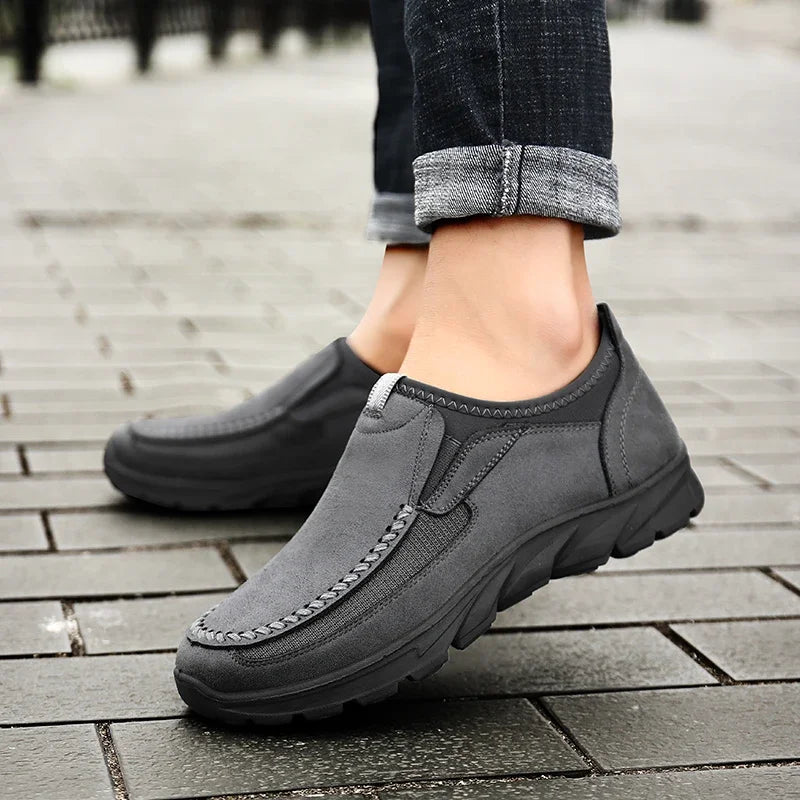 Men's Casual Breathable Loafers – Retro Handmade Sneakers