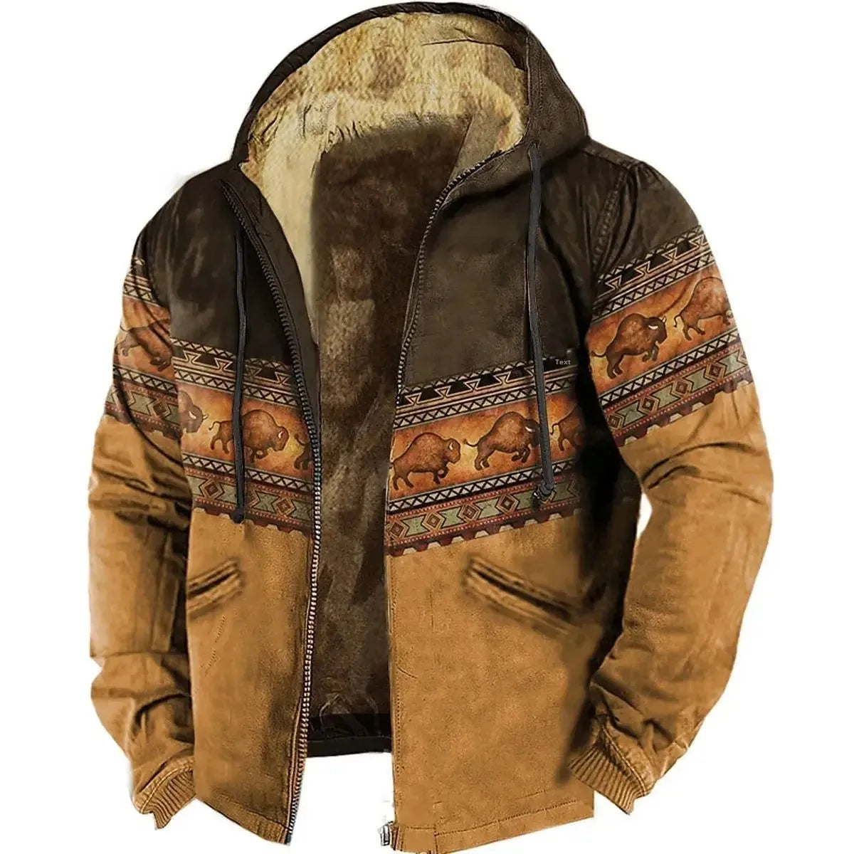 Thickened Fleece-Lined Double Layered Cotton Jacket